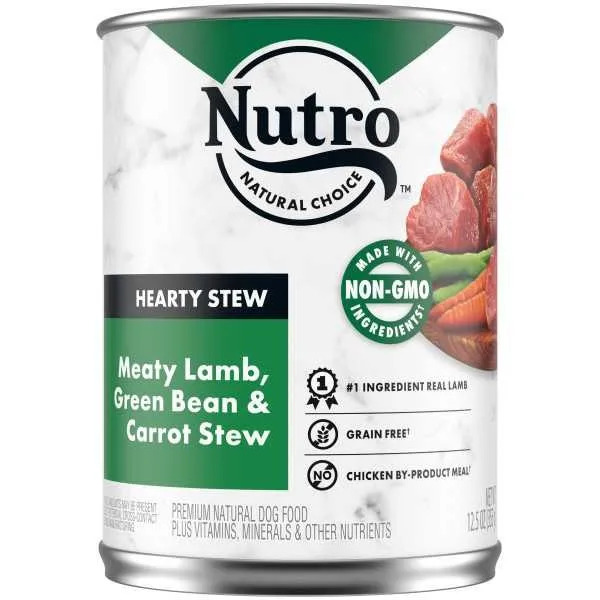 12/12.5 oz. Nutro Meaty Lamb, Green Bean & Carrot Stew - Food
